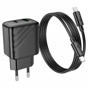 Комплект зарядных устройств CS23A Bojing с двумя портами PD30W + QC3.0 (от Type-C до Type-C) (европейский стандарт)