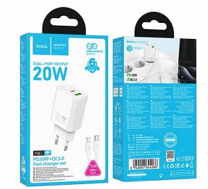 Комплект зарядных устройств N61 Hechang PD20W + QC3.0 (от C до iP) (европейский стандарт)