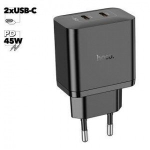 Двухпортовое зарядное устройство N35 Mingchuang PD45W GaN (2C) (европейский стандарт)