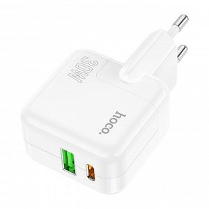 Двухпортовое зарядное устройство C111A Lizhi PD30W + QC3.0 (европейский стандарт)