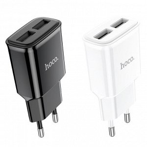 Сетевое зарядное устройство HOCO C88A Star 2xUSB, 2.4A, 10.8W, черный