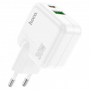 Двухпортовое зарядное устройство C111A Lizhi PD30W + QC3.0 (европейский стандарт)