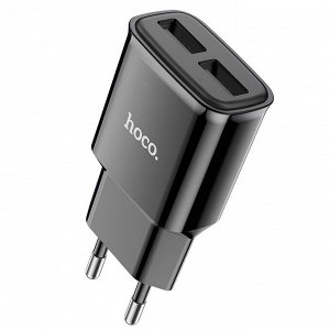 Сетевое зарядное устройство HOCO C88A Star 2xUSB, 2.4A, 10.8W, черный