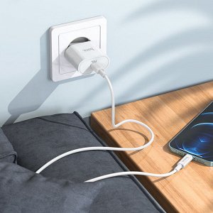 Сетевое зарядное устройство HOCO C94A 1xUSB-C, 3.0A, 20W, белый