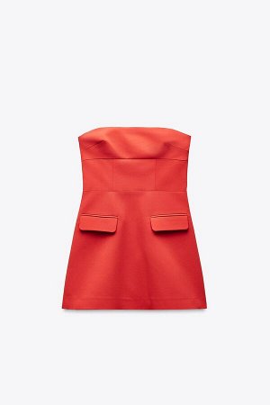 платье ЦВЕТ как на первом фото Платье с открытыми плечами и лацканами (SCHULTERFREIES KLEID MIT REVERS) Короткое платье с открытыми плечами и прямым вырезом. Деталь с лацканом спереди. Подкладка шорт.