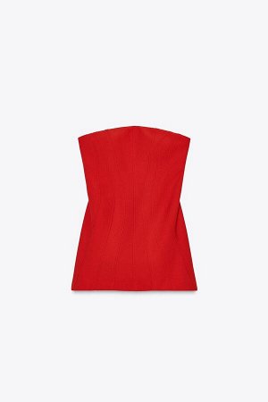 платье ЦВЕТ как на первом фото КОРОТКОЕ платье с открытыми плечами (KURZES SCHULTERFREIES KLEID) Короткое платье с открытыми плечами. Эффектные стеганые швы того же цвета. Потайная молния в заднем шве