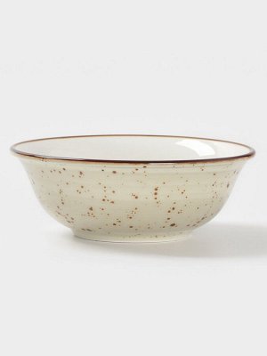 Салатник Magistro Mediterana, 580 мл, d=16.3 см, фарфор, бежевый