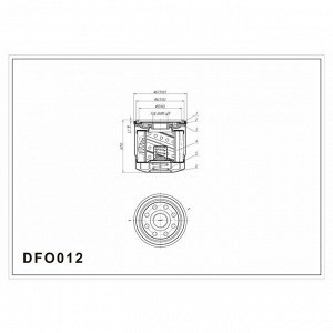 Фильтр масляный Double Force, арт. DFO012