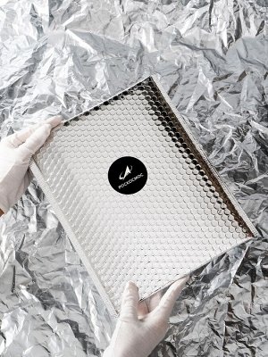 Шапка с отворотом РОСКОСМОС х ONLYTOP, р. 56-58, чёрная