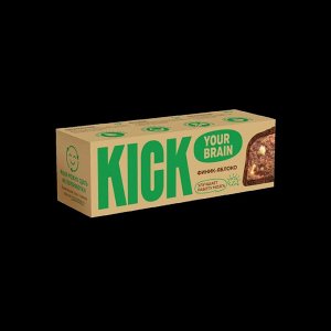 Батончик "KICK brain" финик-яблоко в шоколаде 45г (Упаковка 10 шт)