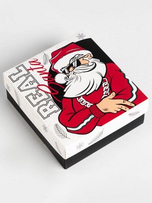 Подарочный набор термос и носки 3 пары KAFTAN Real Santa, размер 41-44 (27-29 см)