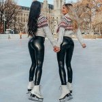 Теплые женские леггинсы и лосины