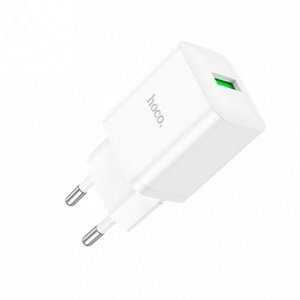 Сетевое зарядное устройство HOCO N26 Maxim 1xUSB, 3.0A, 18W, белый
