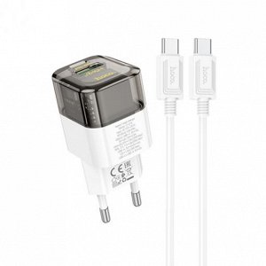 Комплект зарядных устройств C131A Platinum Core с двумя портами PD30W + QC3.0 (от Type-C до Type-C) (европейский стандарт)