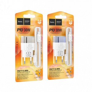 Комплект зарядных устройств C131A Platinum Core с двумя портами PD30W + QC3.0 (от Type-C до Type-C) (европейский стандарт)