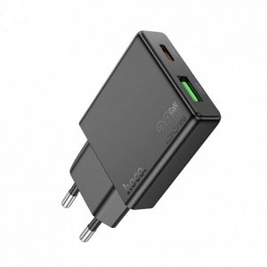 Двухпортовое зарядное устройство N380 PD20W + QC3.0 (европейский стандарт)