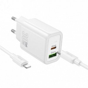 Комплект зарядных устройств N63 Hechang PD30W + QC3.0 (от C до iP) (европейский стандарт)