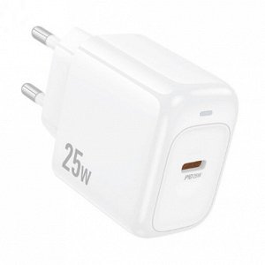 Сетевое зарядное устройство HOCO CS53A Surplus 1xUSB-C, 25W, белый