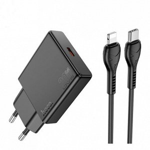 Комплект зарядного устройства N370 с одним портом PD20W (от C до iP) (европейский стандарт)