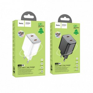 Двухпортовое зарядное устройство N42 Mingsong PD45W (2C) (европейский стандарт)