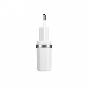 Сетевое зарядное устройство HOCO C12 Smart 2xUSB, 2.4A, белый