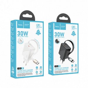 N58 Heying PD30W (2C) поставляется с телескопическим кабельным зарядным устройством (европейский стандарт)
