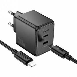 Комплект двухсторонних зарядных устройств CS16A Auchan PD20W (C + L) (от C до iP) (европейский стандарт)