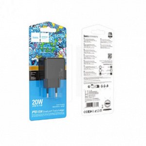 Двустороннее зарядное устройство CS16A Auchan PD20W (C + L) (европейский стандарт)