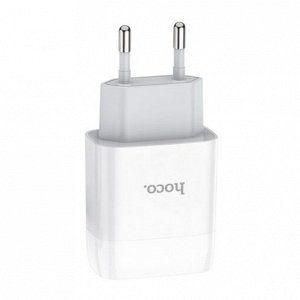 Сетевое зарядное устройство HOCO C73A Glorious 2xUSB, 2.4A, 10.8W, белый