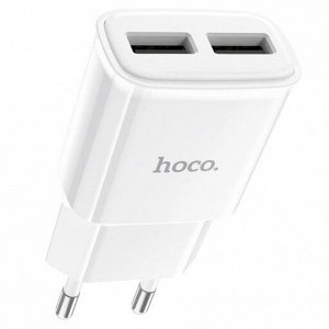 Сетевое зарядное устройство HOCO C88A Star 2xUSB, 2.4A, 10.8W, белый
