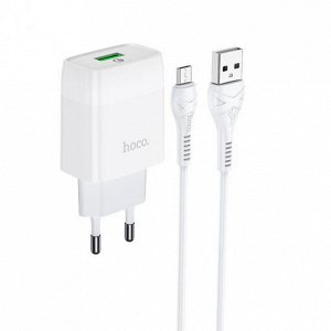 Комплект зарядных устройств C72Q Haoyi с одним портом QC3.0 (Micro) (европейский стандарт)