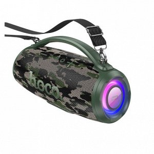 Портативная колонка HOCO HA4 Surge, Bluetooth, камуфляж+зеленый