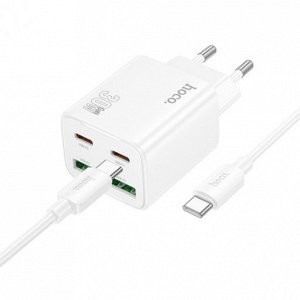 Комплект зарядных устройств N56 Rongchuang с четырьмя портами PD30W (2C2A) (C-C) (европейский стандарт)