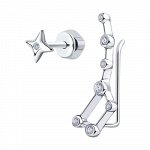94023791 - Серьги из серебра с фианитами