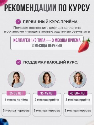 НАСТОЯЩИЙ пептидный коллаген с Гиалуроновой кислотой + витамин С. Молодая эластичная кожа без морщин, брылей и обвисания (лесные ягоды)