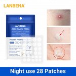 Патчи для удаления акне (Ночь) LANBENA
