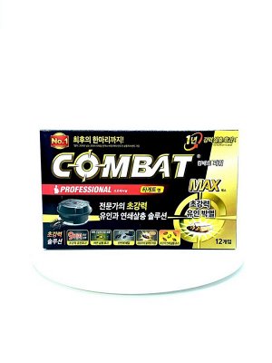 Combat Professional MAX (золотой) Инсектицидное средство от тараканов, 12шт*1г