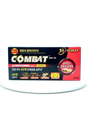 Combat Professional (красный) Инсектицидное средство от тараканов, 6шт*3г