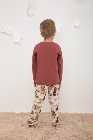 Пижама(Осень-Зима)+boys (шоколадный десерт, добрые динозавры)