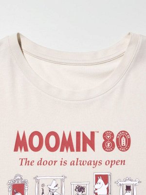 UNIQLO - комплект домашней одежды Муми-тролль с коротким рукавом - 30 NATURAL