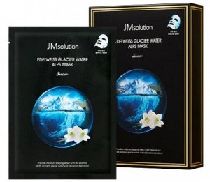 Тканевая маска с эдельвейсом и альпийской водой JMsolution Edelweiss Glacier Water Alps Mask Snow 30мл*10шт
