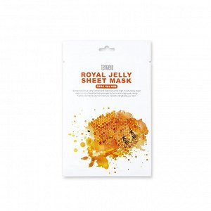TENZERO SHEET MASK ROYAL JELLY Маска д/лица, 25ml