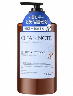 Кондиционер для интенсивного ухода за волосами с ароматом хлопка Clean Note White Cotton 800мл