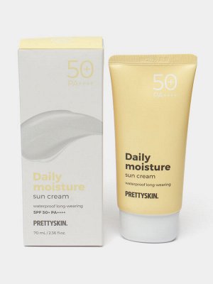 PRETTYSKIN SUN CREAM Крем солнцезащитный увлажняющий SPF50+PA++++ 70ml