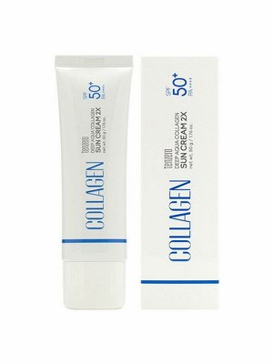 TENZERO DEEP AQUA COLLAGEN SUN CREAM 2X (Солнцезащитный крем "КОЛЛАГЕН"), 50г
