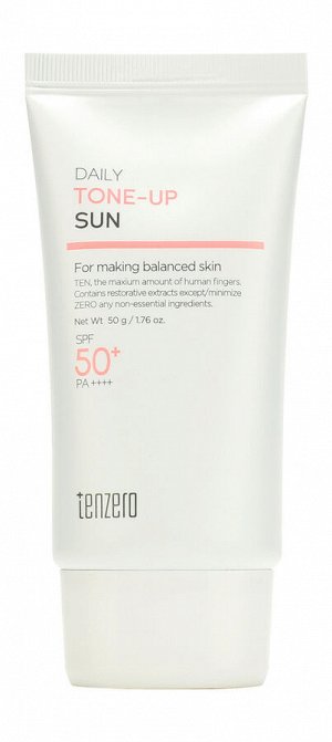 TENZERO Солнцезащитный крем DAILY TONE-UP SUN 50мл