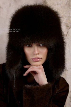 Меховая шапка из лисы