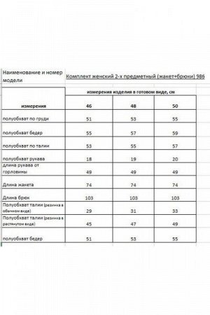 Женский брючный костюм-двойка