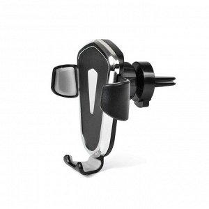 Держатель для телефона Car Phone Holder, гравитационный, 2 в 1 (присоска и прищепка на дефлектор), чёрный
