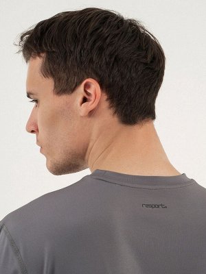 Футболка мужская Resport 46, базовая, со вставками, серая